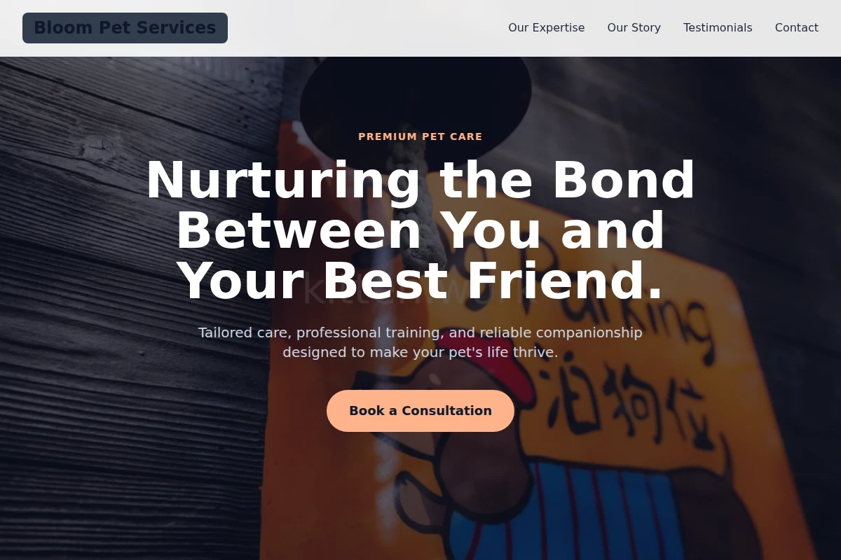Bloom Pet Services